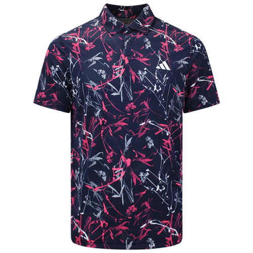 adidas Golf Shirt - U365 CC Mesh Floral Polo - Collegiate Navy AW26