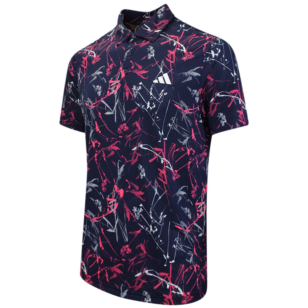 adidas Golf Shirt - U365 CC Mesh Floral Polo - Collegiate Navy AW26