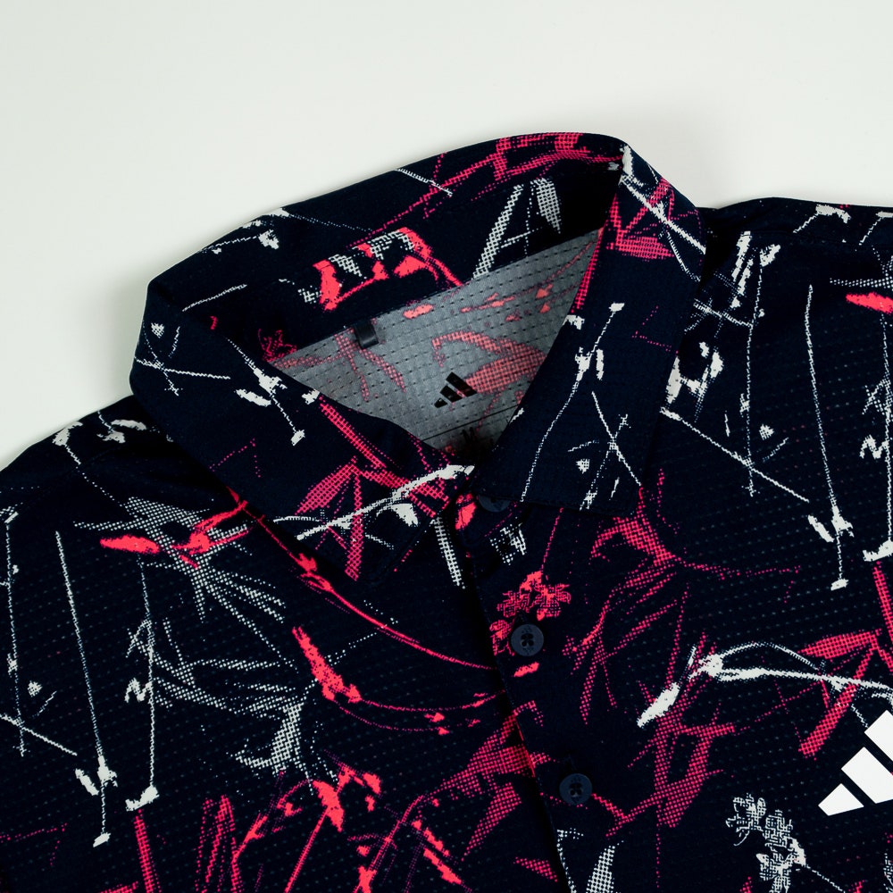 adidas Golf Shirt - U365 CC Mesh Floral Polo - Collegiate Navy AW26