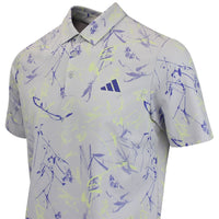 adidas Golf Shirt - U365 CC Mesh Floral Polo - Frozen Lemon AW26