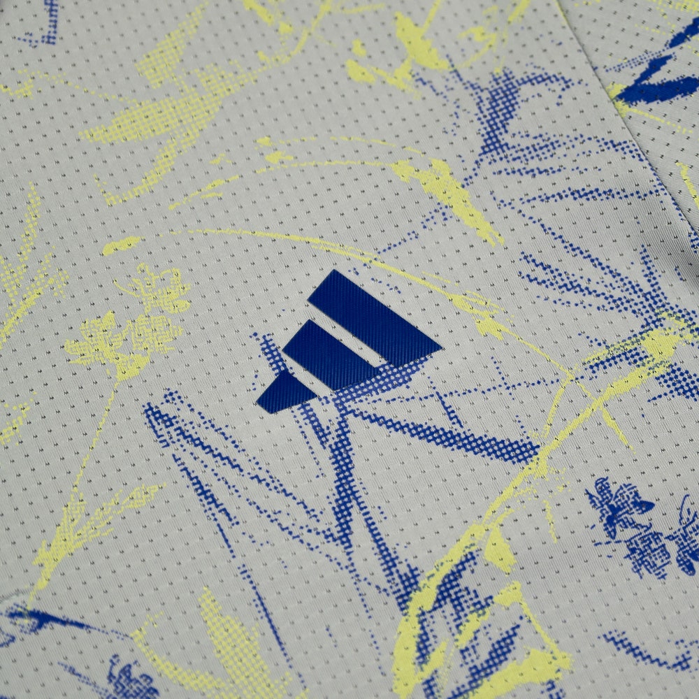 adidas Golf Shirt - U365 CC Mesh Floral Polo - Frozen Lemon AW26