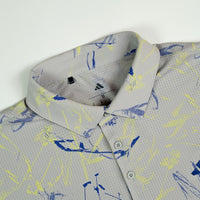 adidas Golf Shirt - U365 CC Mesh Floral Polo - Frozen Lemon AW26