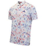 adidas Golf Shirt - U365 CC Mesh Floral Polo - Frozen Purple AW26