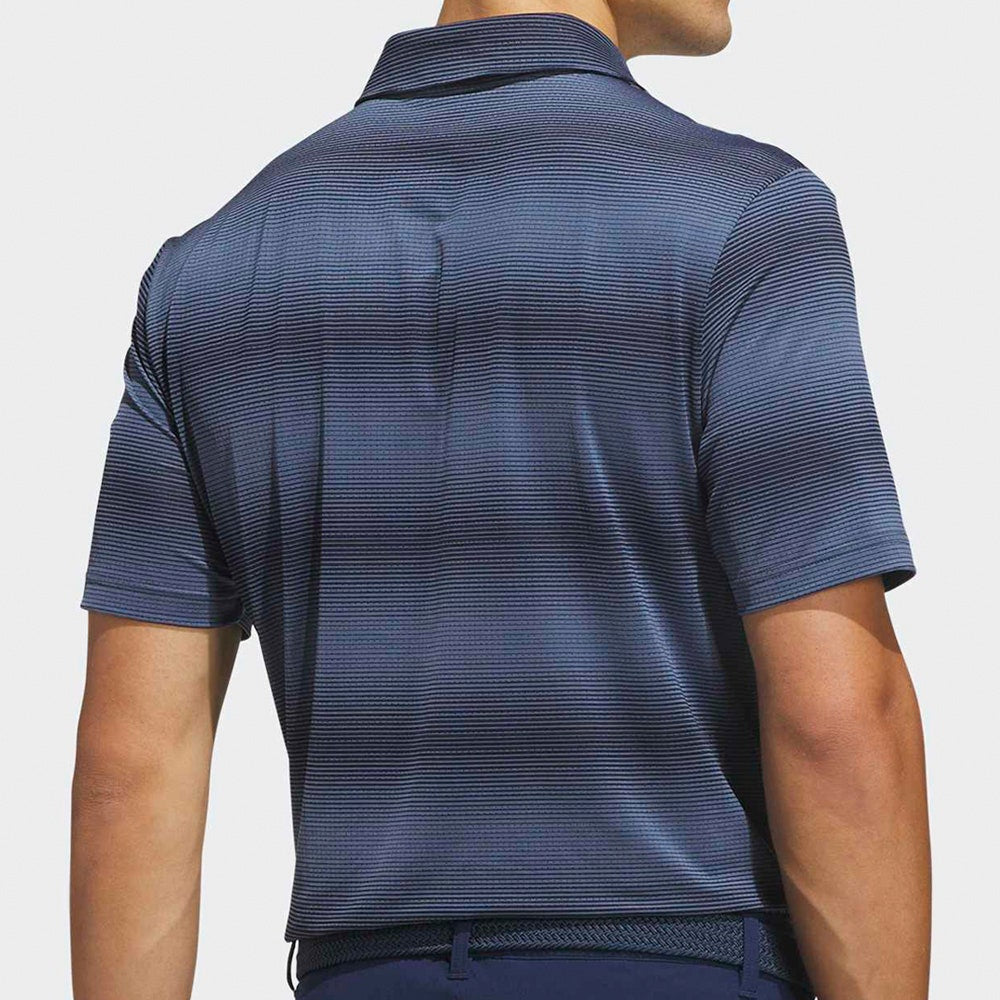 adidas Golf Shirt - U365 CC Mesh Stripe Polo - Collegiate Navy AW26