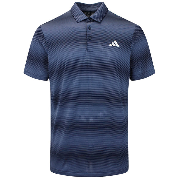 adidas Golf Shirt - U365 CC Mesh Stripe Polo - Collegiate Navy AW26