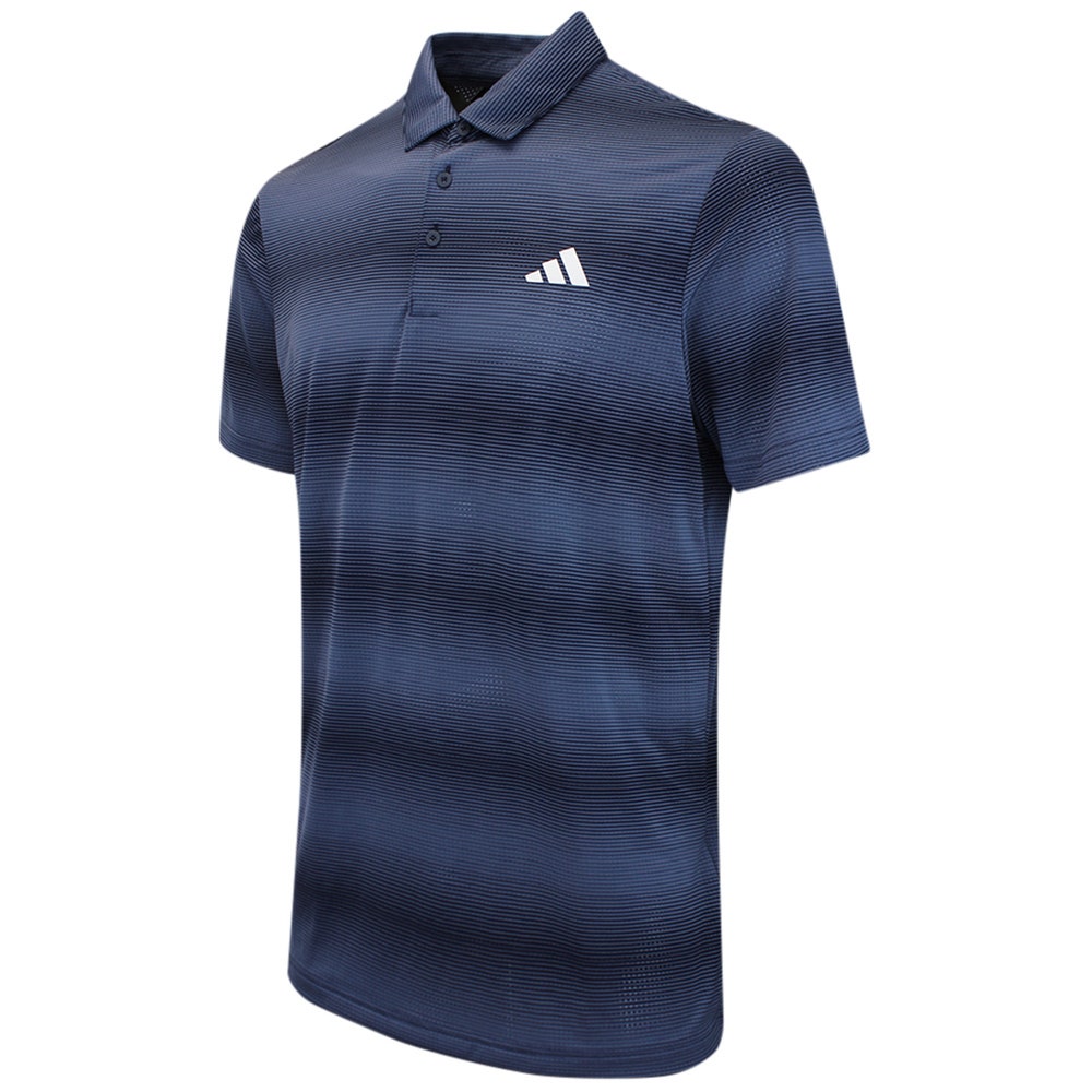 adidas Golf Shirt - U365 CC Mesh Stripe Polo - Collegiate Navy AW26