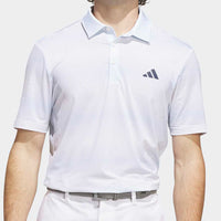 adidas Golf Shirt - U365 CC Mesh Stripe Polo - Crystal Sky AW26