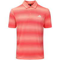 adidas Golf Shirt - U365 CC Mesh Stripe Polo - Frozen Turbo AW26