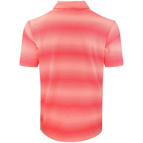 adidas Golf Shirt - U365 CC Mesh Stripe Polo - Frozen Turbo AW26
