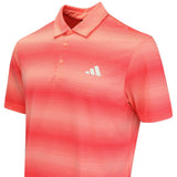 adidas Golf Shirt - U365 CC Mesh Stripe Polo - Frozen Turbo AW26