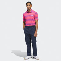 adidas Golf Shirt - U365 CC Mesh Stripe Polo - Pure Turbo AW26