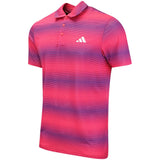 adidas Golf Shirt - U365 CC Mesh Stripe Polo - Pure Turbo AW26