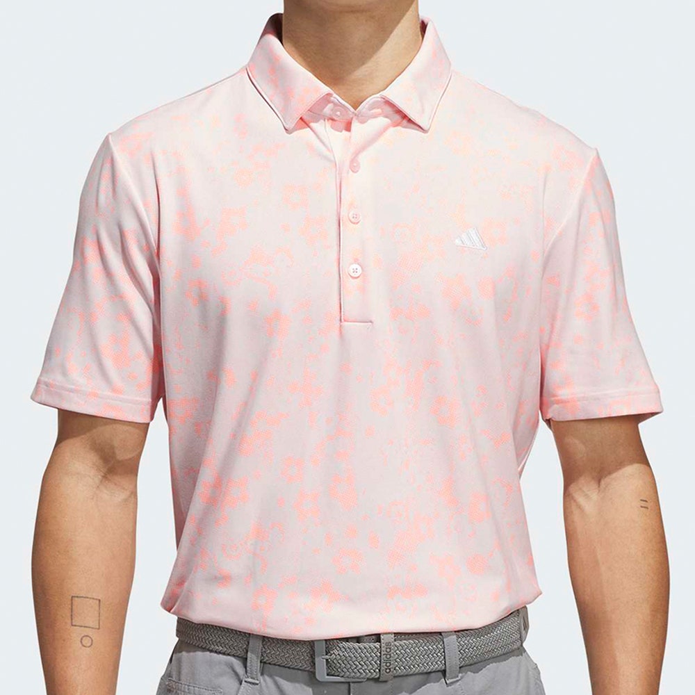 adidas Golf Shirt - U365+ Climacool Blossom Polo - Distilled Pink AW26