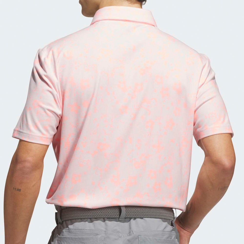 adidas Golf Shirt - U365+ Climacool Blossom Polo - Distilled Pink AW26