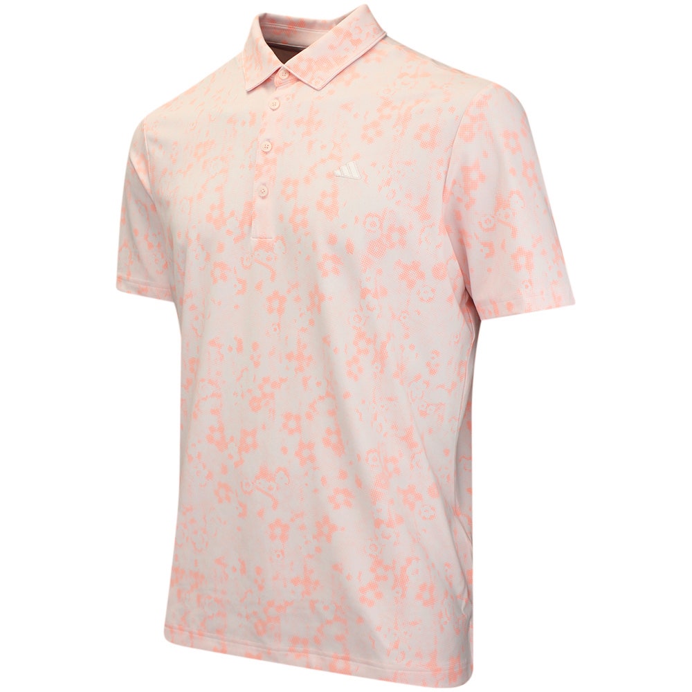 adidas Golf Shirt - U365+ Climacool Blossom Polo - Distilled Pink AW26