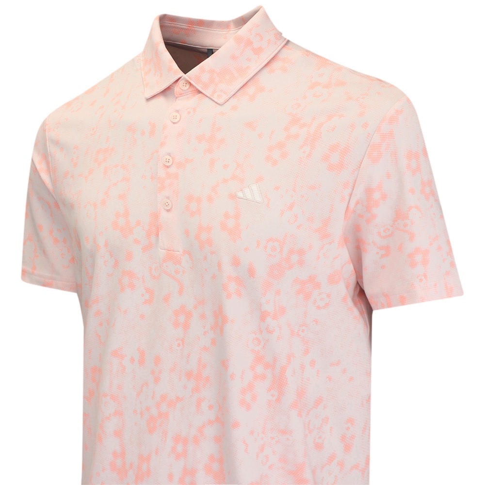 adidas Golf Shirt - U365+ Climacool Blossom Polo - Distilled Pink AW26