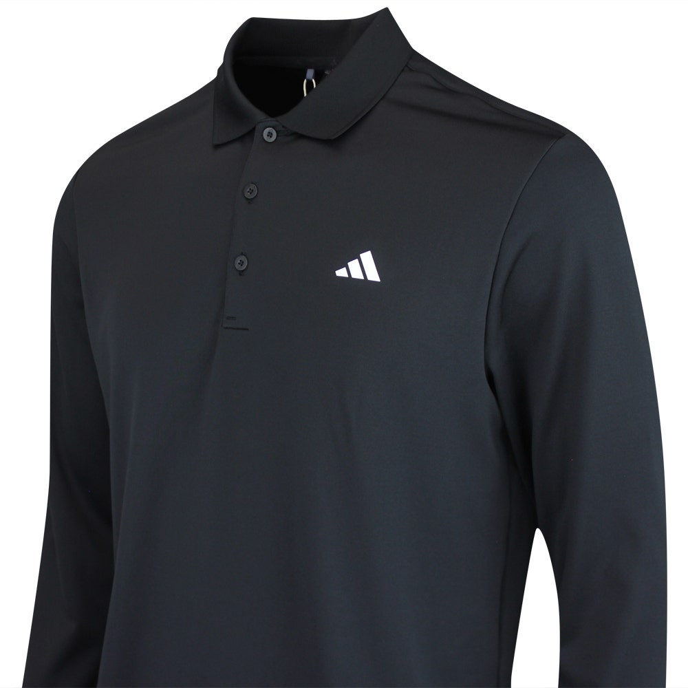 adidas Golf Shirt - U365 Cold.RDY Polo LS - Black AW25