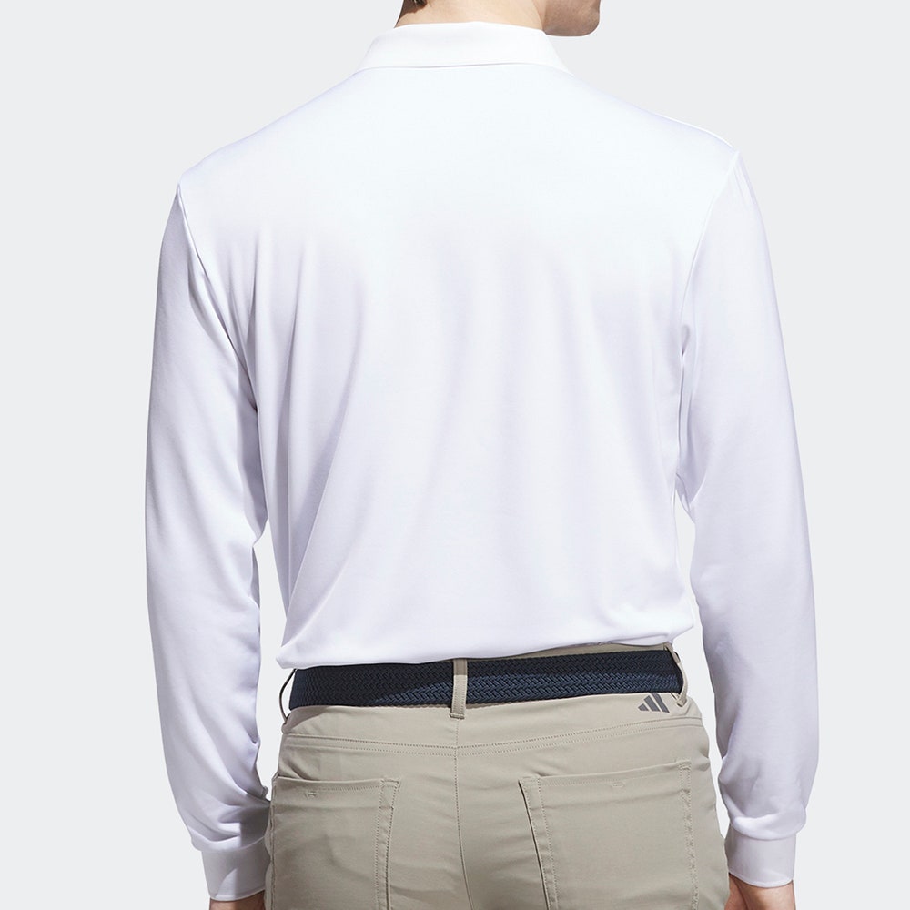 adidas Golf Shirt - U365 Cold.RDY Polo LS - White AW25