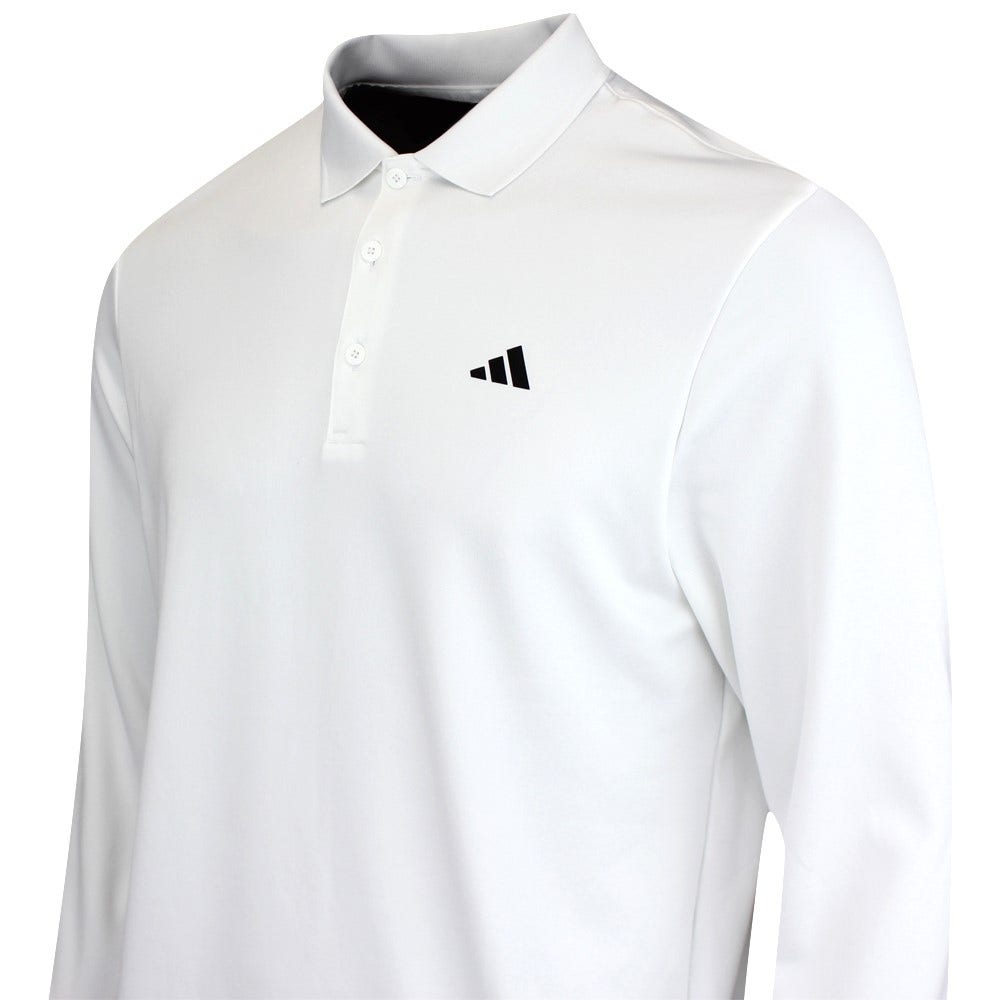 adidas Golf Shirt - U365 Cold.RDY Polo LS - White AW25