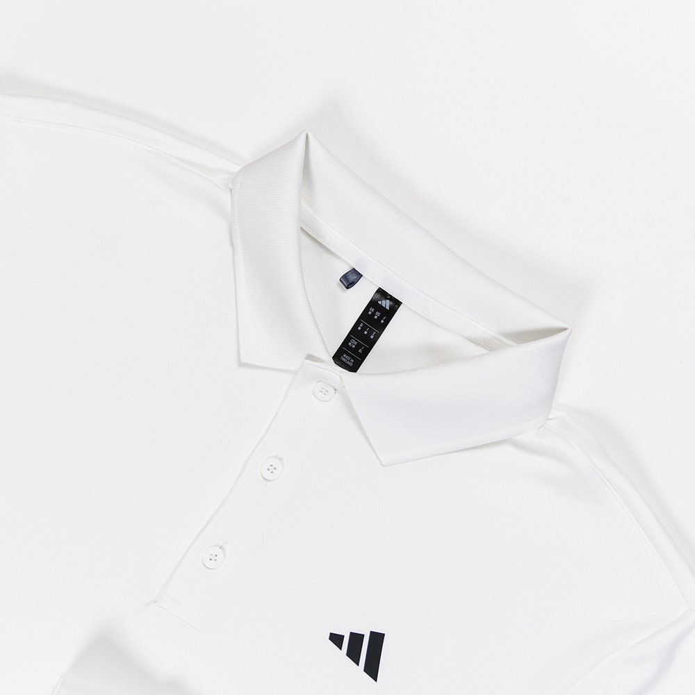 adidas Golf Shirt - U365 Cold.RDY Polo LS - White AW25