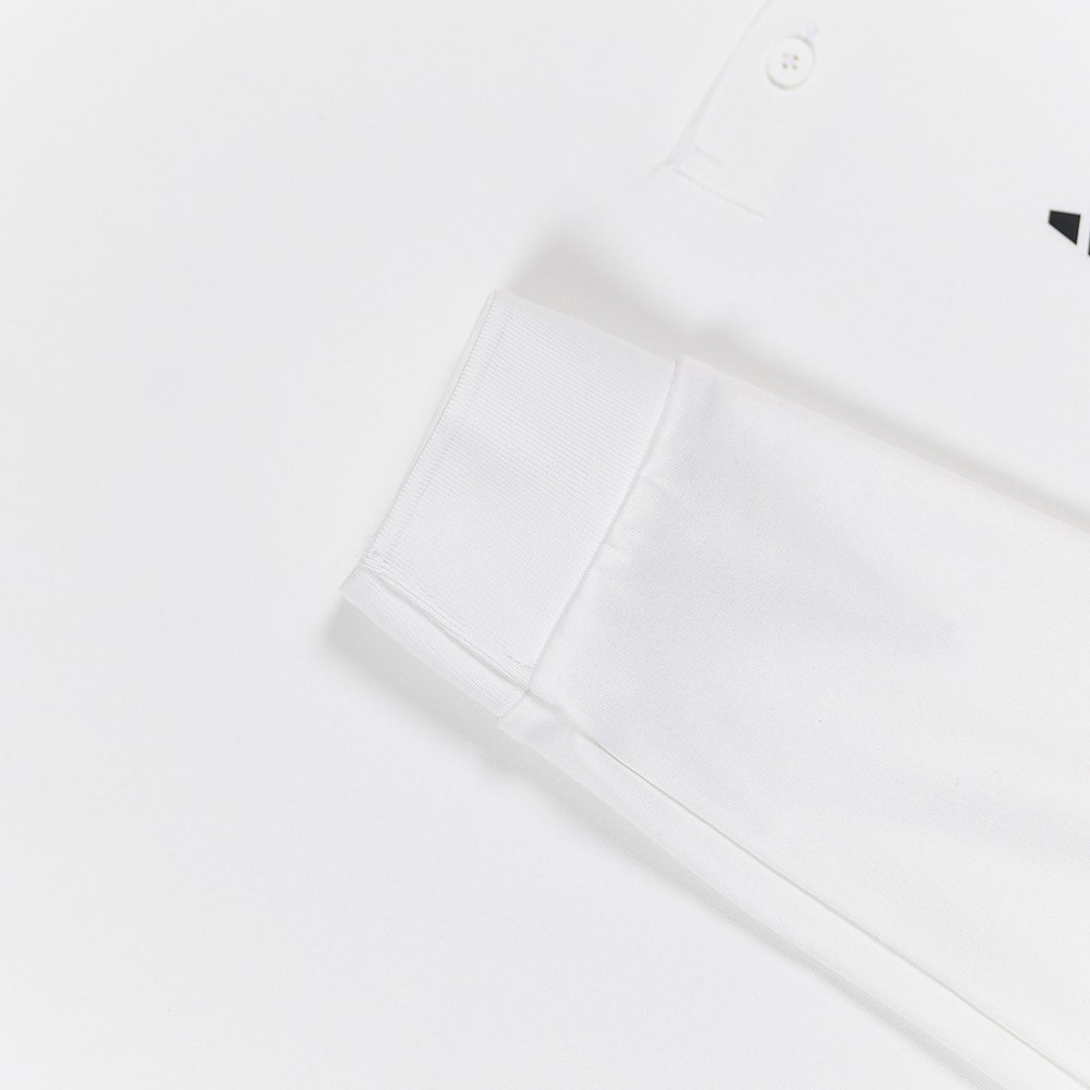 adidas Golf Shirt - U365 Cold.RDY Polo LS - White AW25