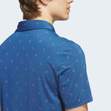 adidas Golf Shirt - U365 Essence Print Polo - Dusky Petrol SS26