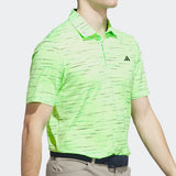 adidas Golf Shirt - U365 Mesh Glimmer Polo - Lime Burst AW25