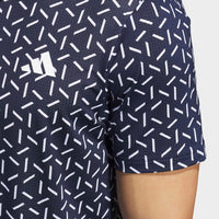 adidas Golf Shirt - U365 Mesh Print Polo - Col. Navy SS26