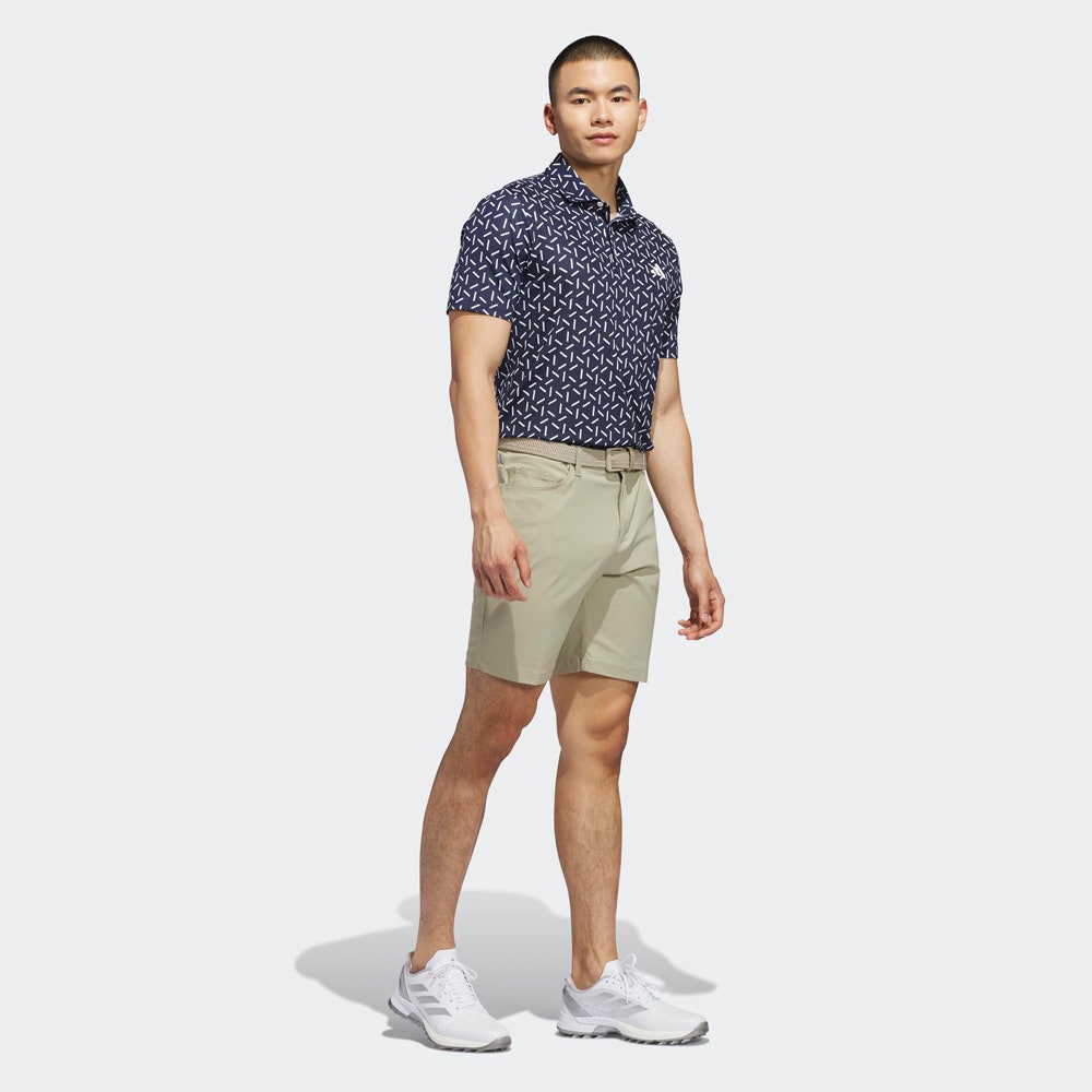 adidas Golf Shirt - U365 Mesh Print Polo - Col. Navy SS26