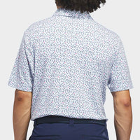adidas Golf Shirt - U365+ Soft Print Polo - Crystal Sky SS26