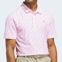 adidas Golf Shirt - U365+ Soft Print Polo - Lucid Pink SS26