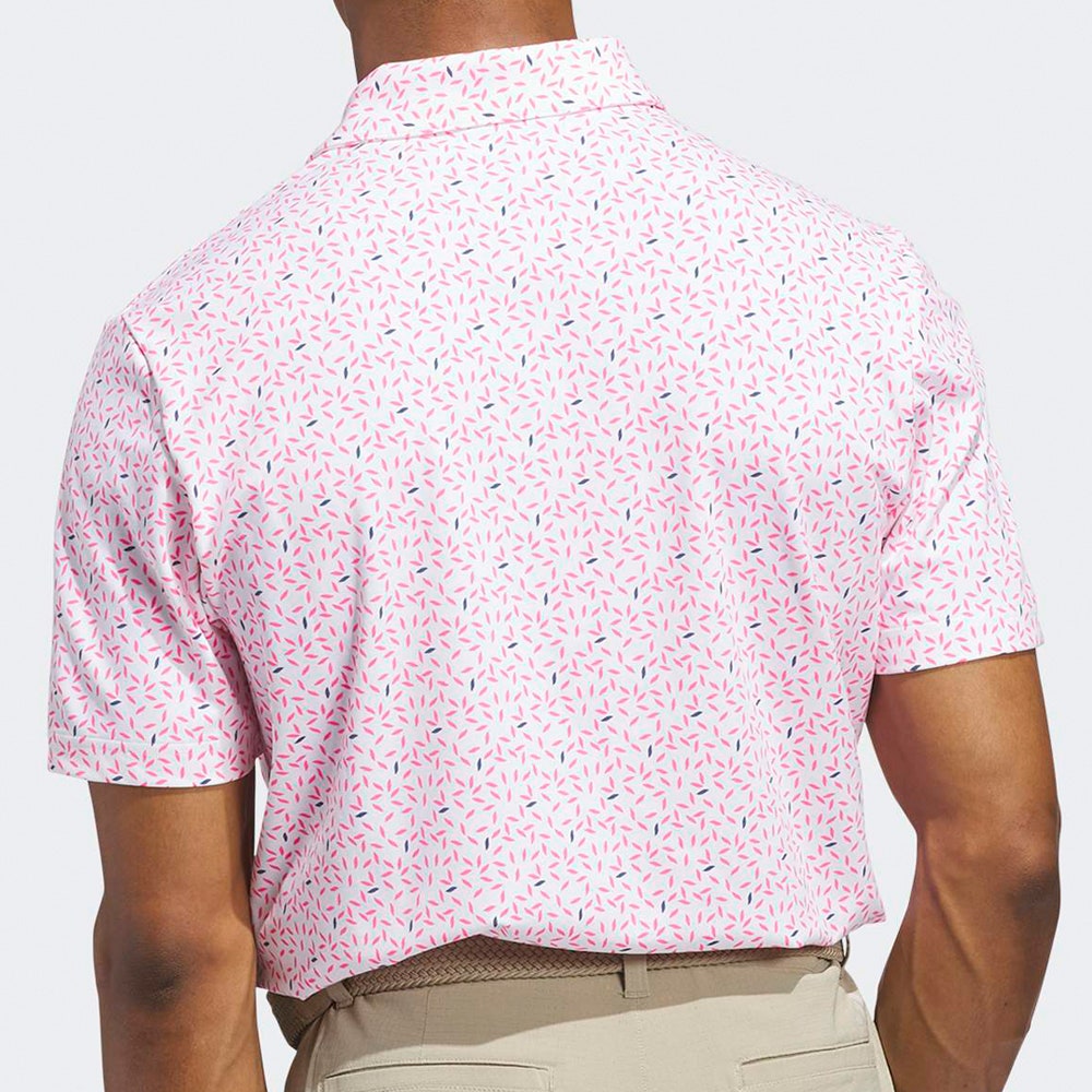 adidas Golf Shirt - U365+ Soft Print Polo - Lucid Pink SS26