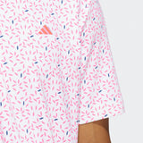 adidas Golf Shirt - U365+ Soft Print Polo - Lucid Pink SS26