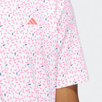 adidas Golf Shirt - U365+ Soft Print Polo - Lucid Pink SS26
