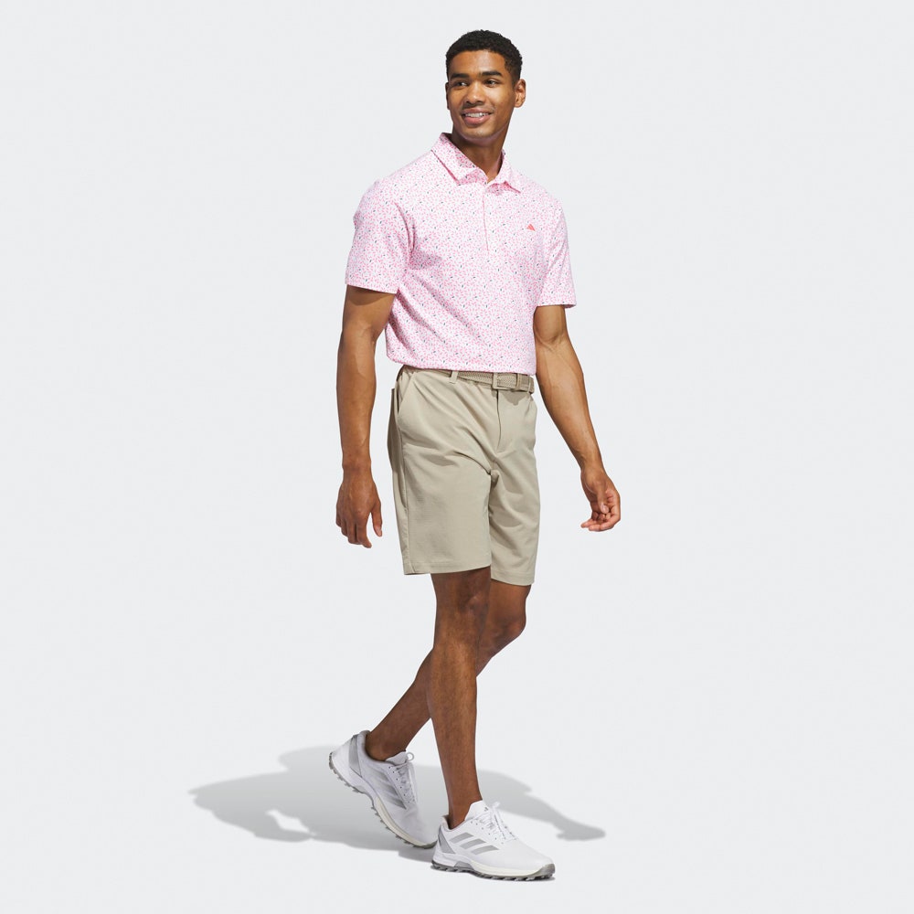 adidas Golf Shirt - U365+ Soft Print Polo - Lucid Pink SS26