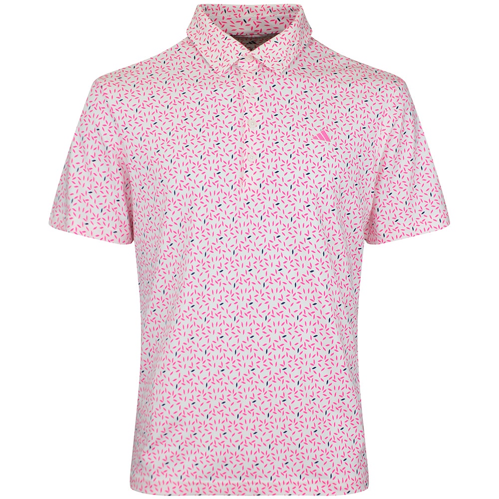 adidas Golf Shirt - U365+ Soft Print Polo - Lucid Pink SS26