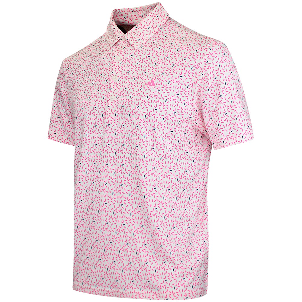 adidas Golf Shirt - U365+ Soft Print Polo - Lucid Pink SS26