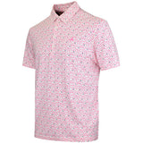adidas Golf Shirt - U365+ Soft Print Polo - Lucid Pink SS26