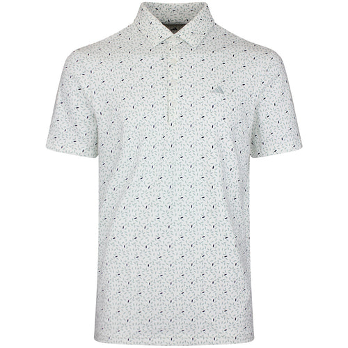 adidas Golf Shirt - U365+ Soft Print Polo - White SS26