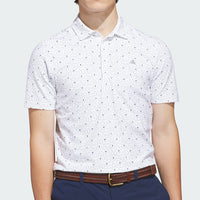 adidas Golf Shirt - U365+ Soft Print Polo - White SS26