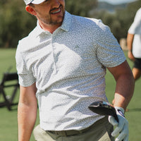 adidas Golf Shirt - U365+ Soft Print Polo - White SS26
