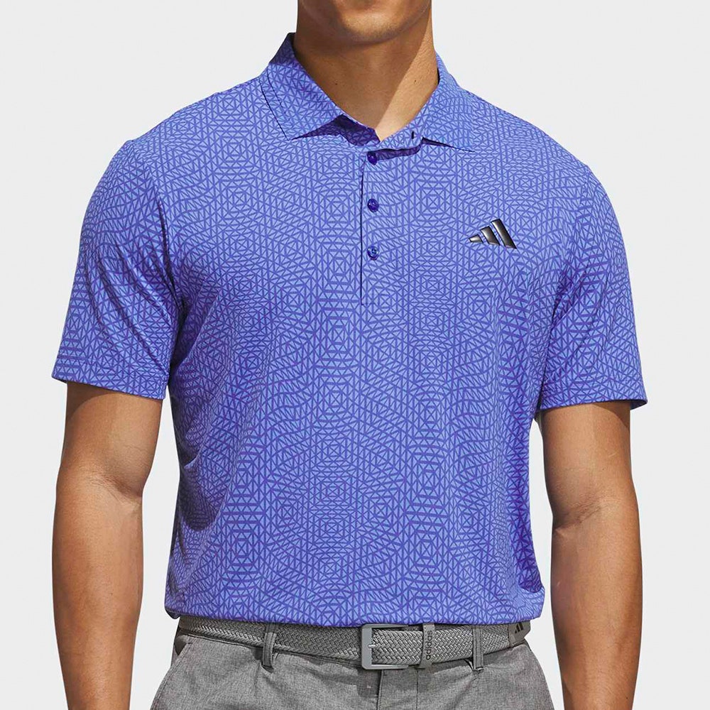 adidas Golf Shirt - U365 Tour CF Deco Polo - Dual Indigo AW26