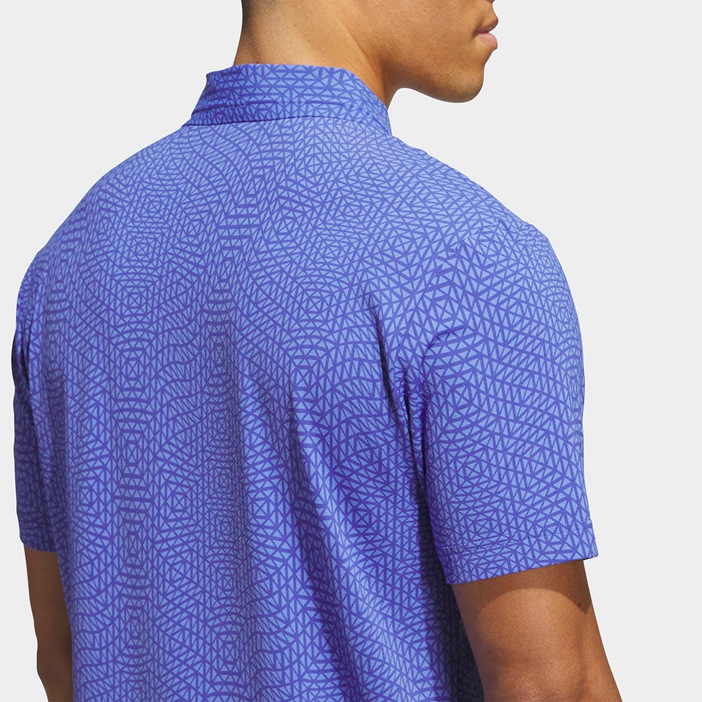 adidas Golf Shirt - U365 Tour CF Deco Polo - Dual Indigo AW26
