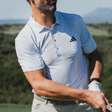 adidas Golf Shirt - U365 Tour Print Polo - Crystal Sky SS26