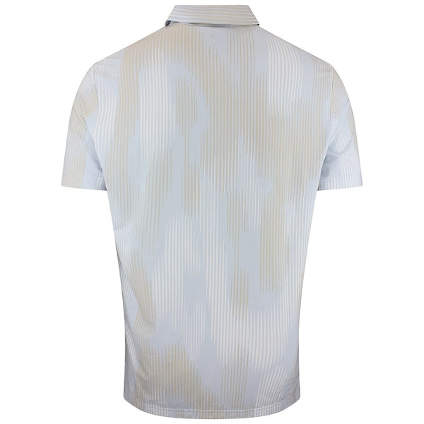 adidas Golf Shirt - U365 Tour Print Polo - Crystal Sky SS26