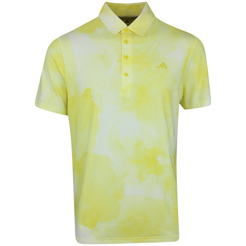 adidas Golf Shirt - U365 Tour Printed Polo - Pure Sulphur SS25