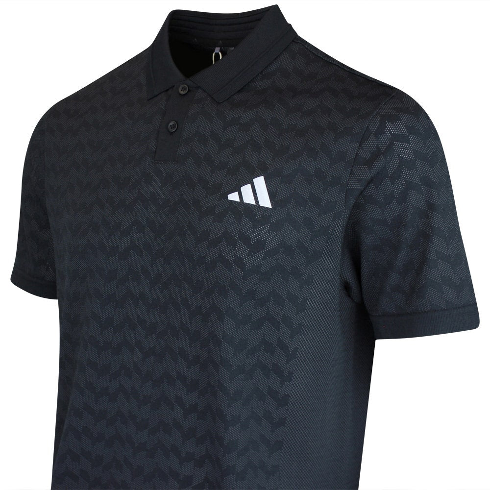 adidas Golf Shirt - U365 Tour Seamless Polo - Black AW26