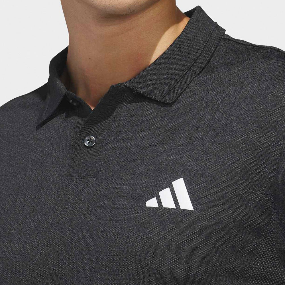 adidas Golf Shirt - U365 Tour Seamless Polo - Black AW26