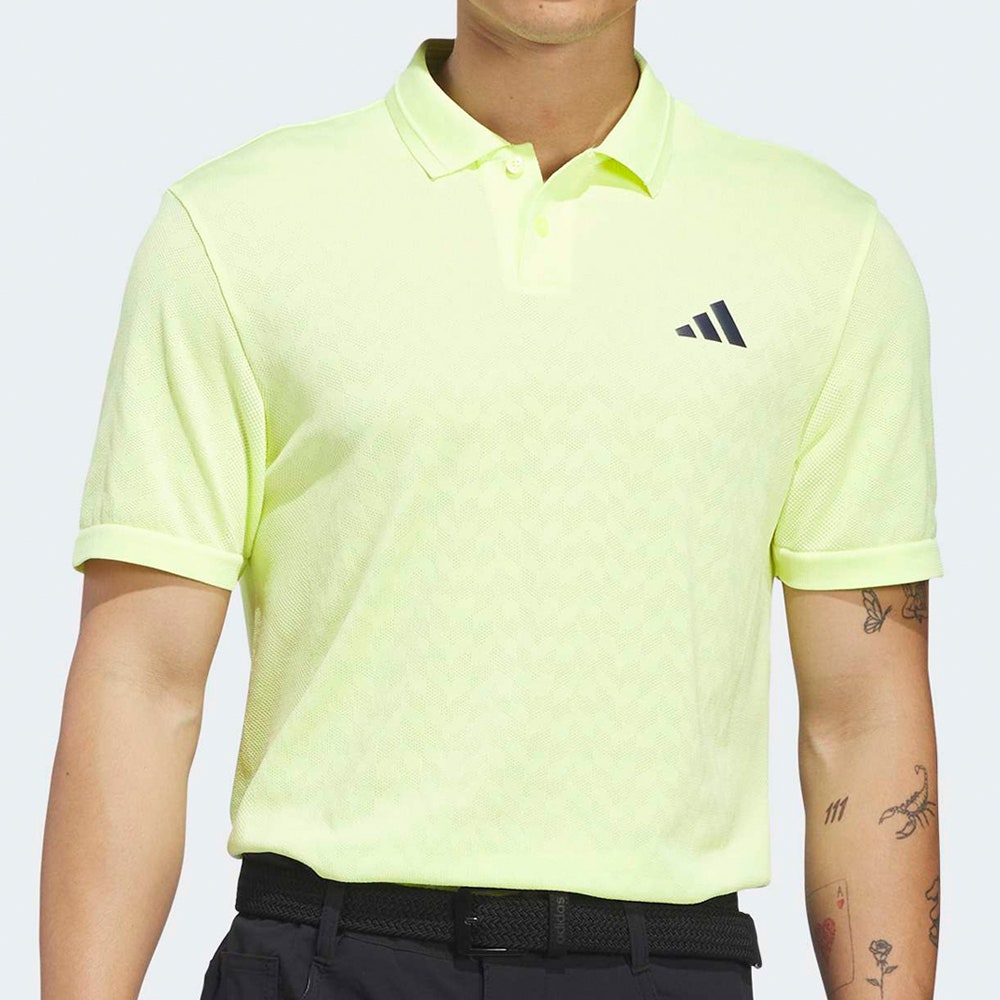 adidas Golf Shirt - U365 Tour Seamless Polo - Frozen Lemon AW26