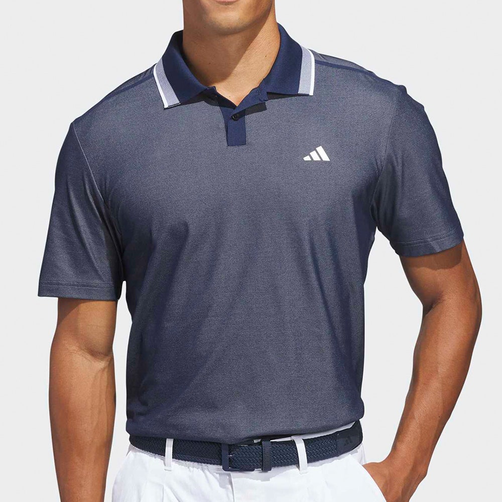adidas Golf Shirt - U365 Tour Twistknit Pique - Col. Navy SS26